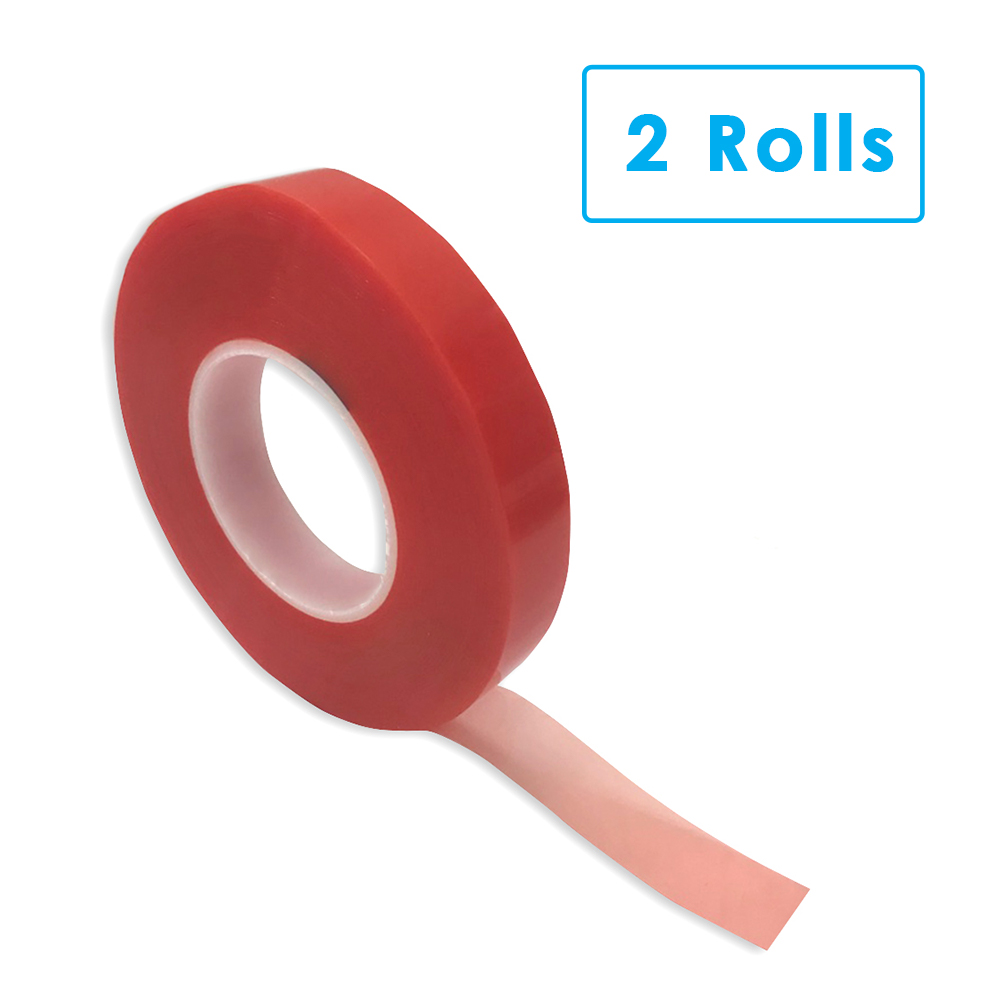 PET Double Sided Tape / Red Tape – 2 Rolls
